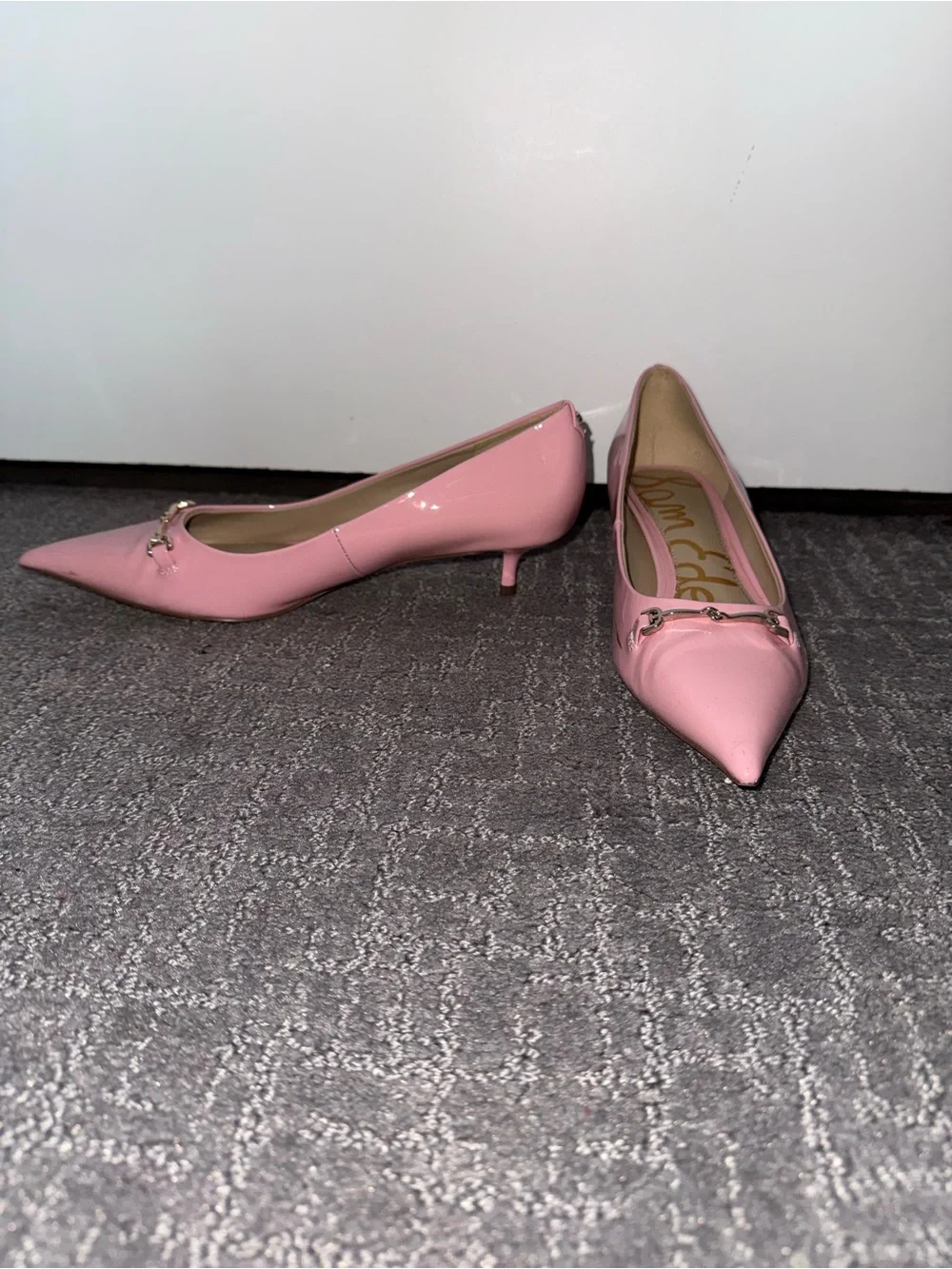 Sam Edelman Pink Patent Pointed Toe Heels